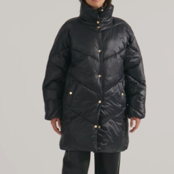 J crew Villa puffer coat with PrimaLoft® black - Picture 3 of 4